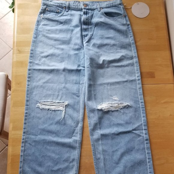 MOTHER High Rise Distressed Jeans - Picture 4 of 15